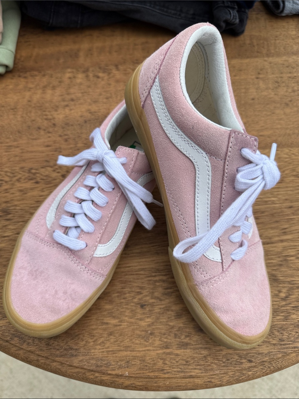 Vans Light Pink Suede Shoes 7.5
